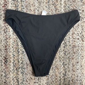 Twiin Black high rise bikini bottoms S